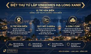bảng giá biệt thự tứ lập vinhomes hạ long xanh