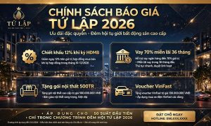 báo giá biệt thự tứ lập vinhomes hạ long xanh 2026