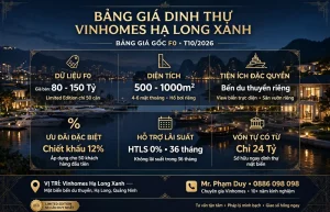 Bảng Giá Dinh Thự Vinhomes Hạ Long Xanh 2026
