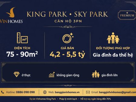 Bảng giá căn hộ 3PN Sky Park Vinhomes King Park