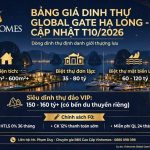 Bảng giá dinh thự global gate hạ long