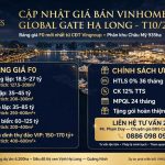 Cập nhật giá bán vinhomes global gate hạ long