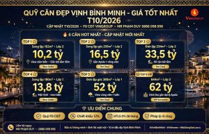 Cập nhật quỹ căn đẹp biệt thự Vịnh Bình Minh giá tốt nhất thị trường
