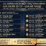 Danh sách các căn biệt thự Vịnh Bình Minh giá dưới 20 tỷ