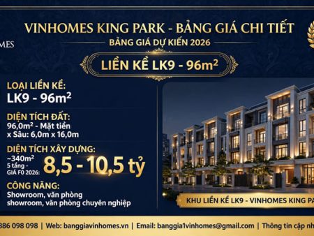 Liền kề Vinhomes King Park