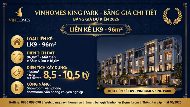 Liền kề Vinhomes King Park