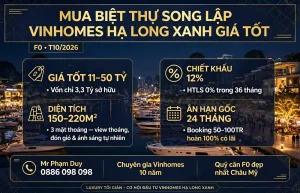 Mua biệt thự song lập vinhomes global gate hạ long giá tốt
