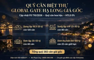 Quỹ căn biệt thự global gate hạ long giá gốc