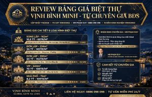 Review bảng giá biệt thự Vịnh Bình Minh từ chuyên gia bất động sản