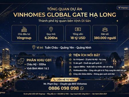 Tổng quan dự án vinhomes global gate hạ long