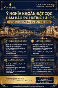 Ý Nghĩa Khoản Đặt Cọc Đảm Bảo 5% Hưởng Lãi 9,5%/Năm Của CĐT Vinhomes