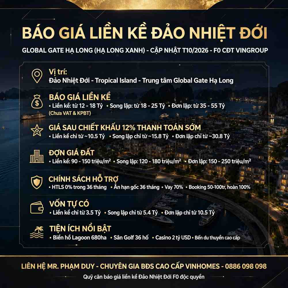 bao_gia_lien_ke_dao_nhiet_doi_global_gate Báo giá liền kề đảo nhiệt đới Global Gate Hạ Long (Hạ Long Xanh)