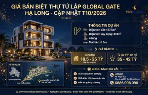 giá bán biệt thự tứ lập global gate hạ long