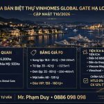 mua bán biệt thự vinhomes global gate hạ long