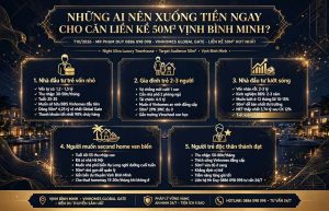 Những Ai Nên Xuống Tiền Ngay Cho Căn Liền Kề 50m² Vịnh Bình Minh?