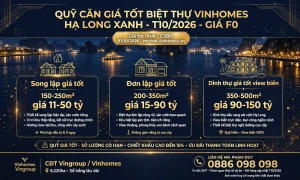 quỹ căn giá tốt biệt thự vinhomes hạ long xanh
