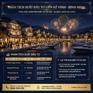 Phân Tích Suất Đầu Tư Liền Kề Vịnh Bình Minh Theo Góc Nhìn Nhà Đầu Tư Hà Nội