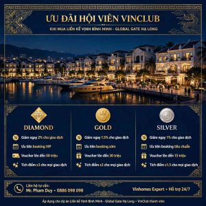 Ưu Đãi Hội Viên VinClub Khi Mua Liền Kề Vịnh Bình Minh Global Gate Hạ Long