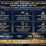 Vì sao giá biệt thự đơn lập Vịnh Bình Minh cao nhất dự án?